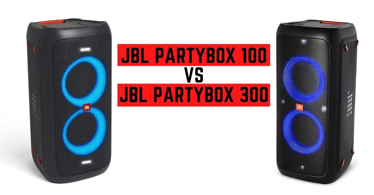 JBL PartyBox 100 vs JBL PartyBox 300